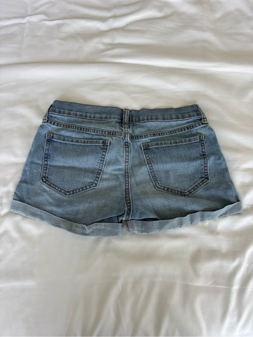 Old Navy Light Blue Denim Cuffed Shorts